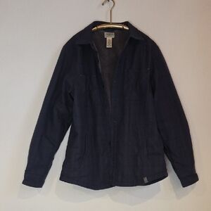 L.L Bean Men's Katahdin Performance Flannel Shirt-Jacket, Hi-Pile Fleece-Lined 